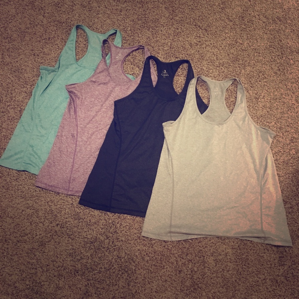 Dry-fit workout tank tops. X-large.